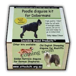 The Poodle Disguise Kit for Dobermans