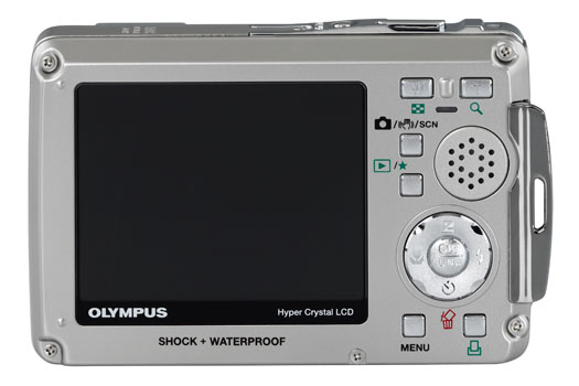 Olympus Stylus 770 SW -- Back