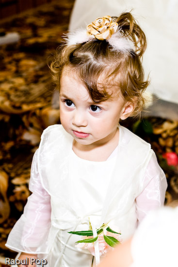 One of the maids of honor