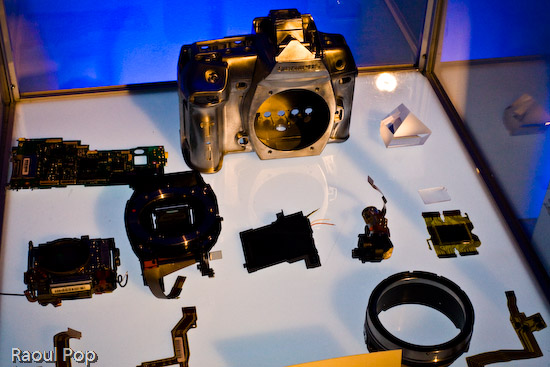 The components of the E-3 DSLR