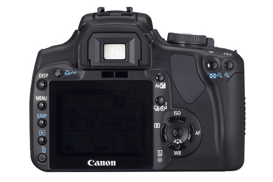 Canon Rebel XTi (back)