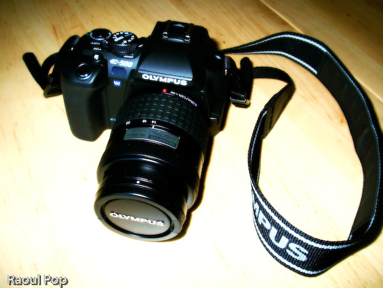 EVOLT E-500 DSLR (top view)