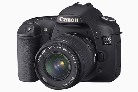 Canon EOS 30D (three quarters)