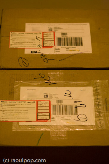 The re-returned FedEx packages