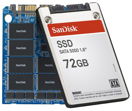 72GB SanDisk SSD SATA 1.8"