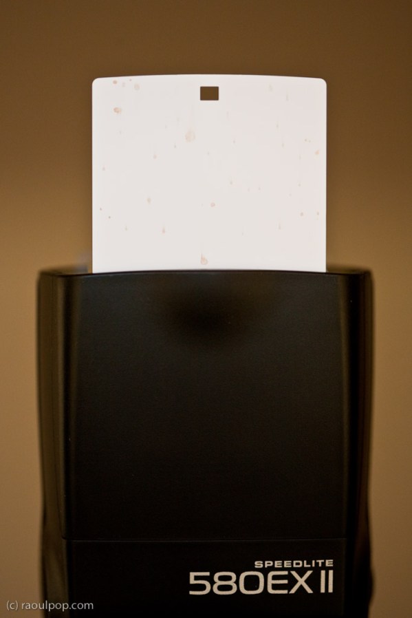 580EX II Speedlite with stains on catchlight