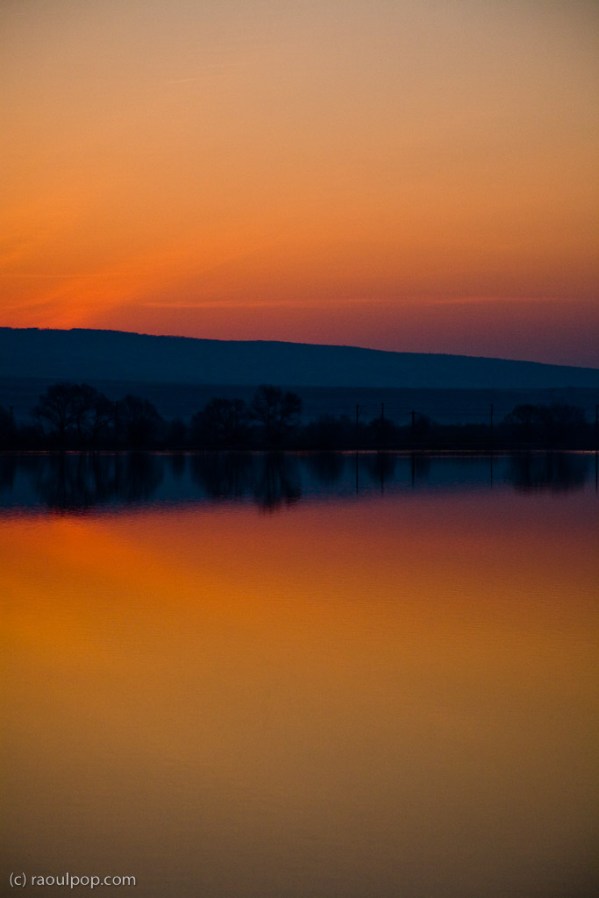 The sun begins to rise