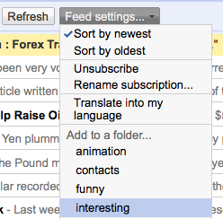 Google Reader automatic post translation