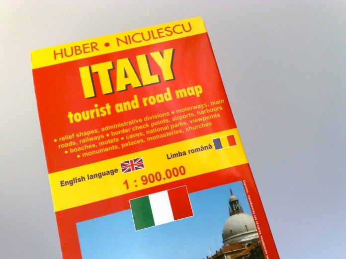 Italy - Tourist and Road Map