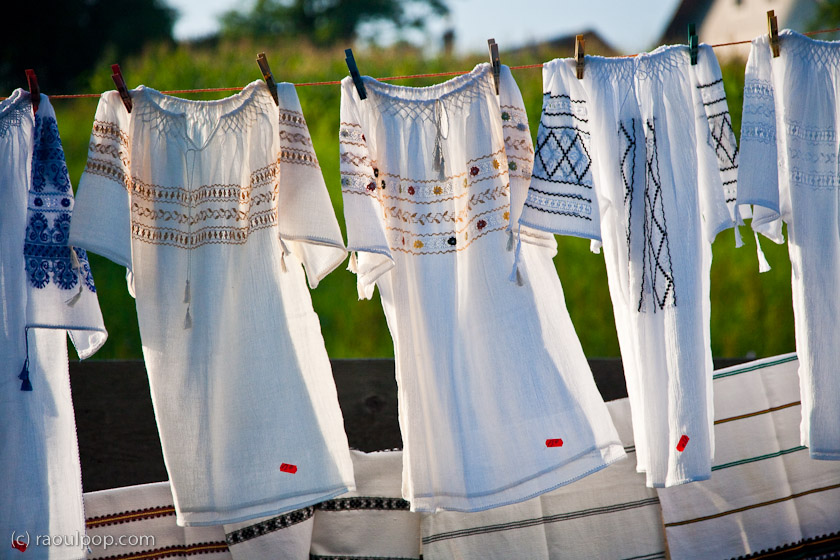 Handmade linen shirts, Gura Humorului, Bucovina, Romania