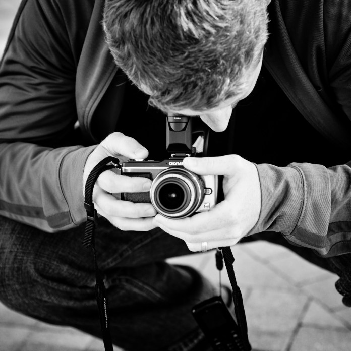 Raoul using the Olympus PEN E-P2