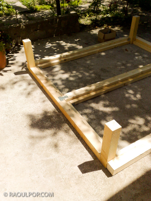 Custom-made king size bed frame