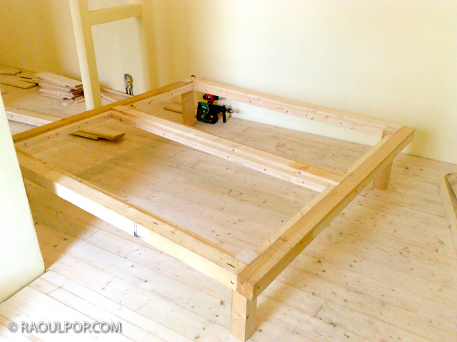 Custom-made king size bed frame