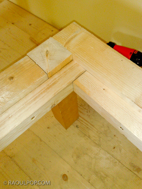 Custom-made king size bed frame