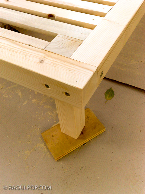 Custom-made king size bed frame