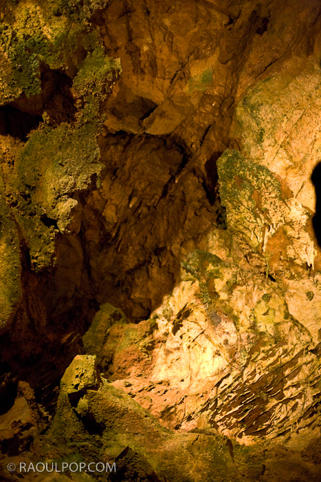 Inside the Natural Rock Caverns, Natural Bridge, Virginia, USA.