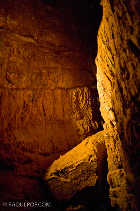 Inside the Natural Rock Caverns, Natural Bridge, Virginia, USA.