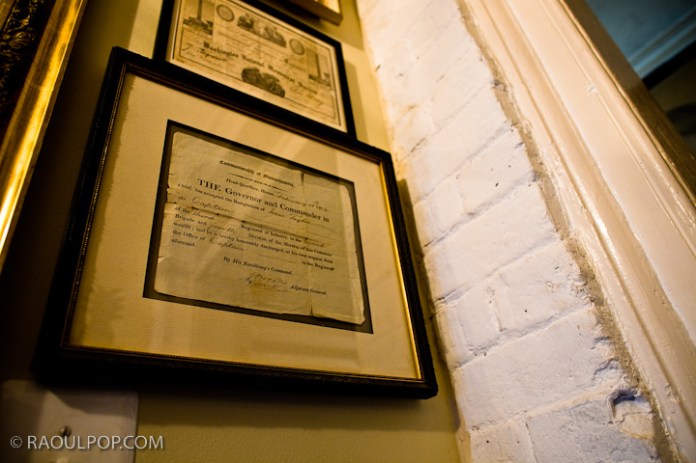 The historic John Douglass Brown House, in Alexandria, Virginia, USA.