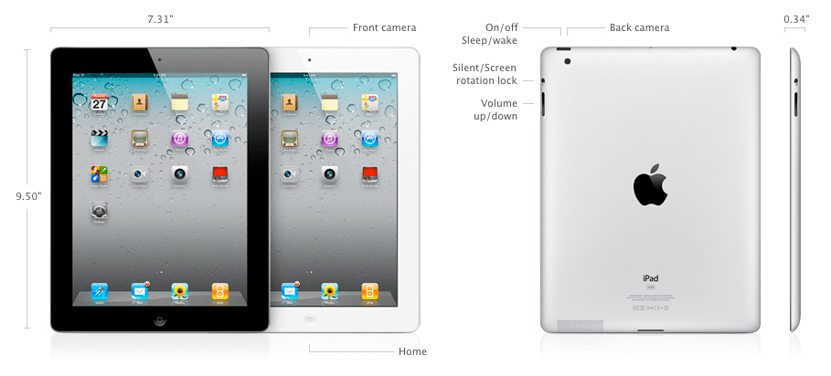 iPad 2 Measurements
