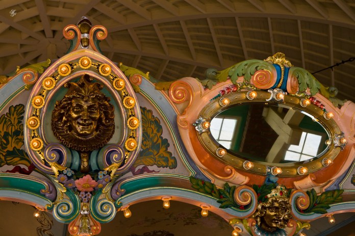 Figurines on carousel
