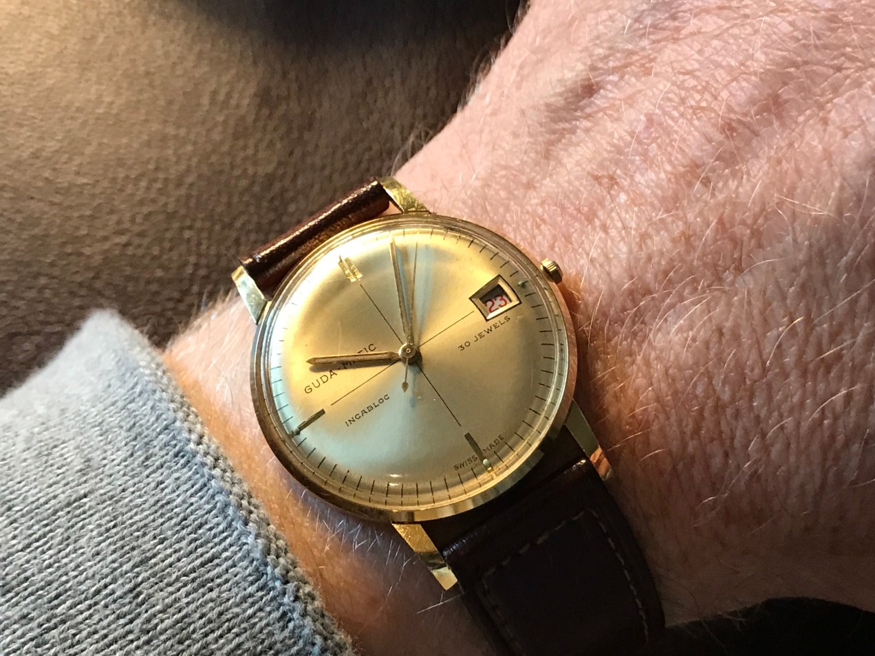A 1960s Guda-Matic Watch