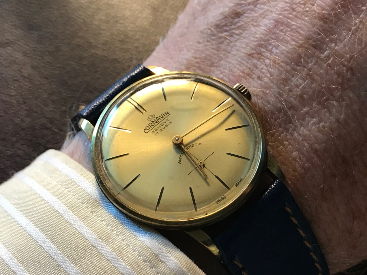 A 1940s Cornavin Geneve Watch
