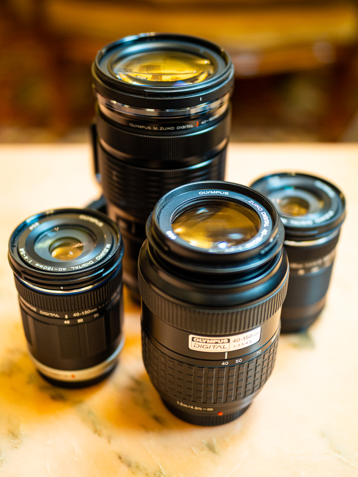 A comparison of the Olympus 40-150mm f2.8 PRO and f4-5.6 R